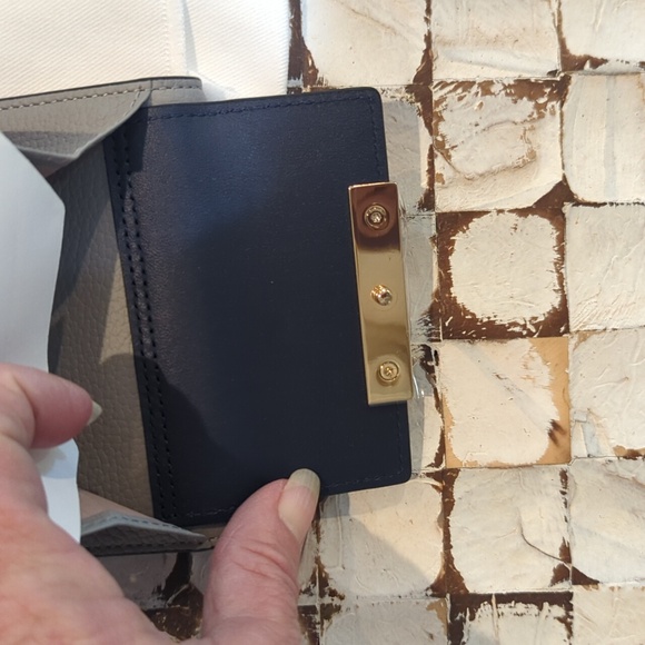 MCM Arch Gray / Navy mini Wallet  full inclusion - Picture 8 of 12